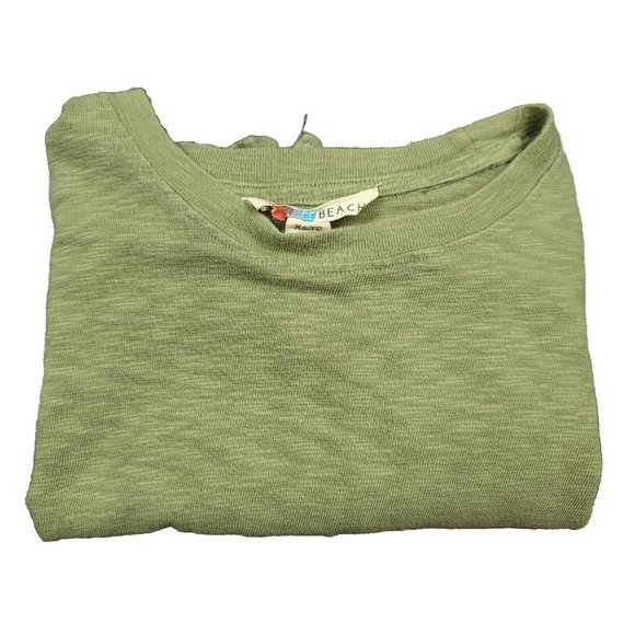 Free People FP Beach Womens XS Green Tie‎ Front Oversize Crop Sweatshirt - Picture 6 of 9